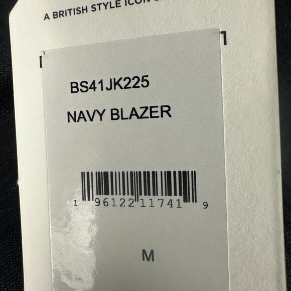 Ben Sherman Mens Navy Blazer Jacket Medium 60% Polyester 40% Cotton - Picture 4 of 6